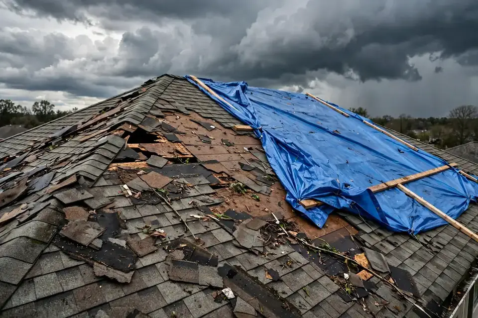 Storm damage roof repair Union City NJ
